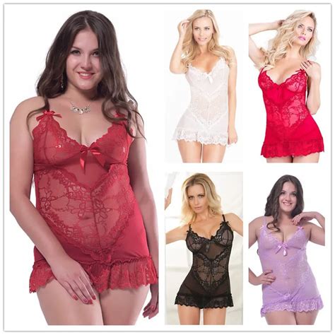 Europe And The United States Plus Size Exotic Women Nightgown Lingerie