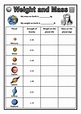 Weight and Mass on different planets by dazayling - Teaching Resources ...