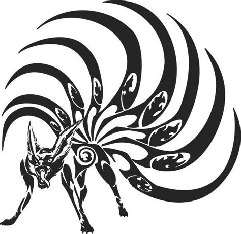 The Nine Tailed Beast Nine Tailed Fox Amee House Naruto Tattoo