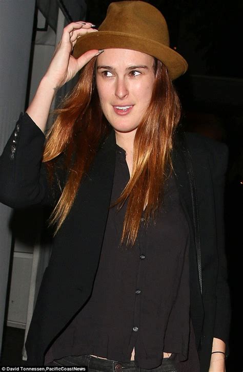 Rumer Willis Wears All Black Ensemble For Evening Out At Chateau