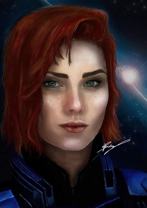 My Portrait Of Paragon Femshep Masseffect