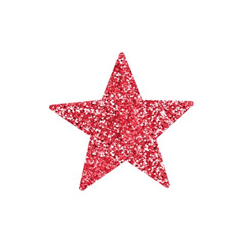 Red Glitter Star 14968370 Png