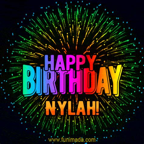 New Bursting With Colors Happy Birthday Nylah  And Video With Music — Download On