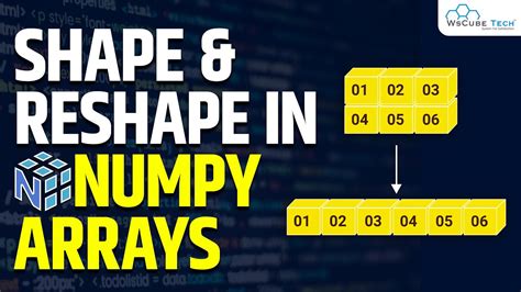 Learn About Shape And Reshaping In Numpy Arrays Machine Learning Tutorial Youtube