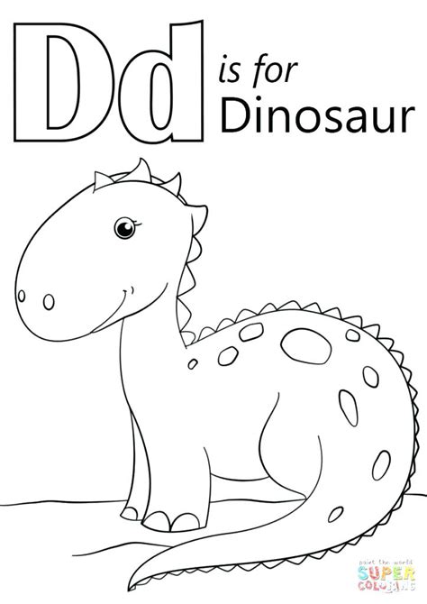 Love this free printable coloring sheet! Alphabet Coloring Pages D at GetDrawings | Free download