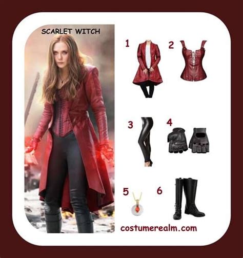 How To Dress Like Scarlet Witch Costume Diy Scarlet Witch Costume
