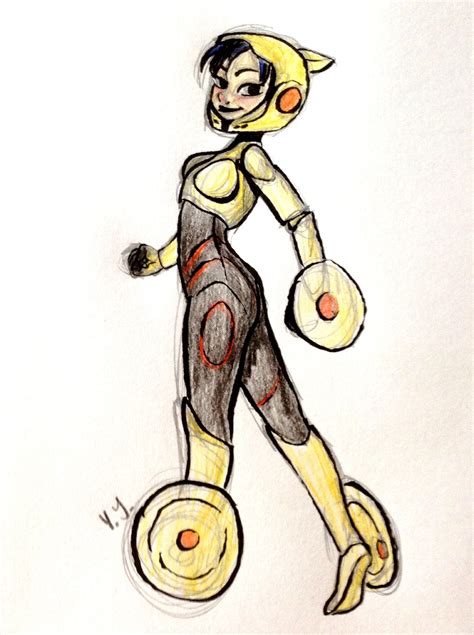 Sketch Of Gogo Tomago From Big Hero Six By Yenthe Joline Disney Sketches Cool Sketches