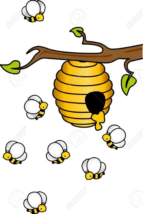 Cartoon Bee Hive Clipart Free Download On Clipartmag