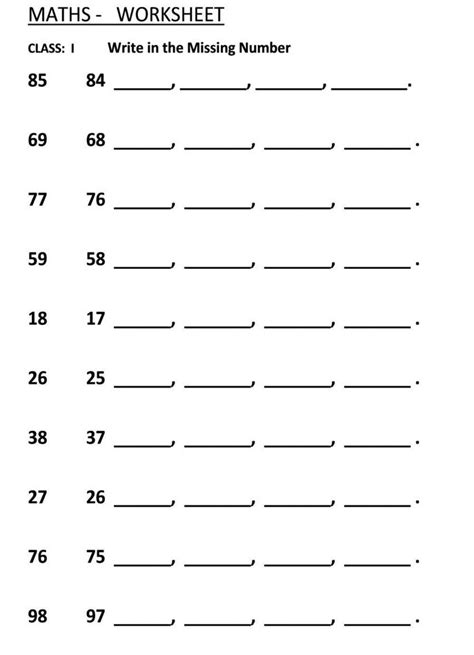 15 Best Images Of Missing Number Worksheets 1 20 Missing Numbers 1