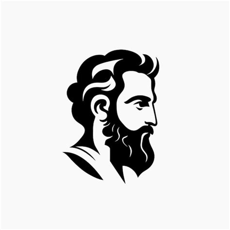 Premium Vector Beautiful Simple Clean Ancient Philosopher Logo Vector