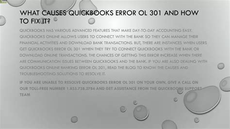 Ppt A Proper Guide To Resolve Quickbooks Error Ol 301 Powerpoint Presentation Id 11368979