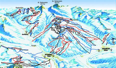 Kitzbühel Ski Mapa