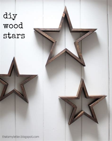 Diy Wooden Stars For Christmas Decor Shelterness