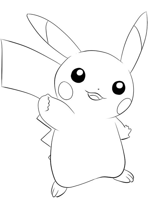 Pikachu No25 Pokemon Generation I All Pokemon Coloring Pages Kids