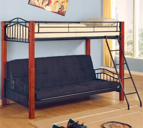 Nevertheless when we came across this double bunk sofa bed in stinson beach, the golden state, we assumed it would be an example to highlight a lot there is nothing the least bit expensive about this double bunk sofa bed. Haskell Metal and Wood Casual Twin over Futon Bunk Bed