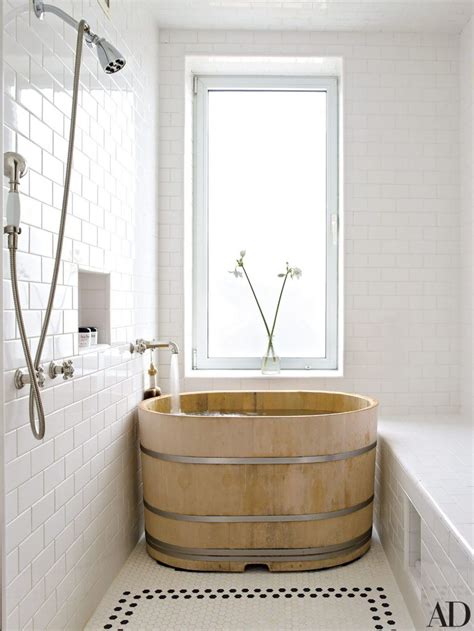 The drain and faucet are found on the opposite side of. Bathrooms Design Cedar Japanese Soaking Tub Japanese ...
