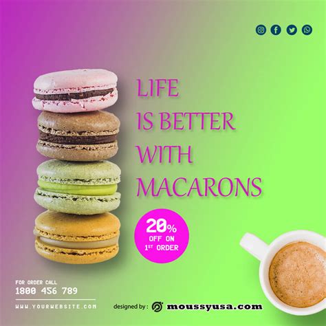 Macaron templates to print off maybe i can toss my tired old. 10+ Macaron template free psd | Mous Syusa