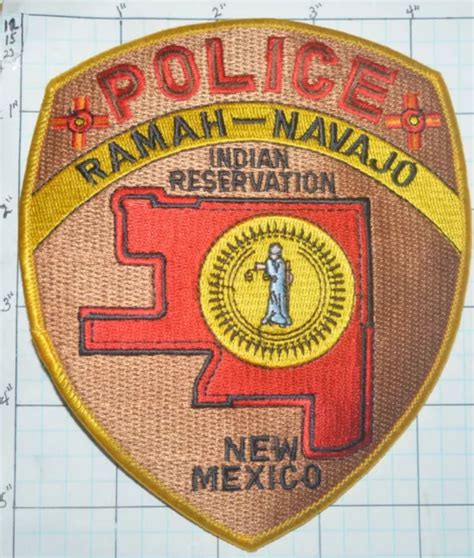New Mexico Ramah Navajo Indian Reservation Tribal Police Dept Patch 8