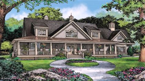 15 Ranch Style House Plans With Wrap Around Porches Terbaik