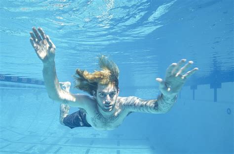 Part of nevermind's success was almost certainly due to its incredible cover, created by robert but it was just like … there's no way we can make an album cover out of this. Nirvana Baby Recreates Album Cover Photo 25 Years Later