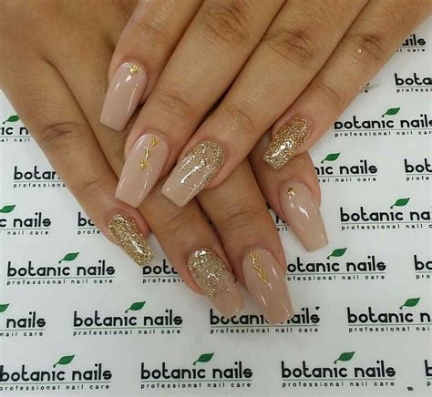 Gold Nails Nude Nails Makeup Nails Hair Makeup Champagne Nails Botanic Nails Top Nail