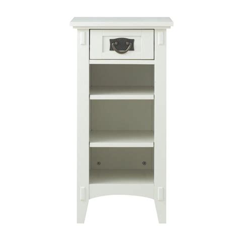Home Decorators Collection White Storage End Table 9238300410 The