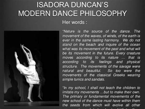 Modern Dance Philosophy