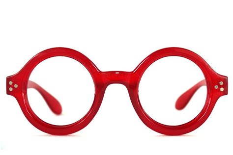 Roosevelt Red Round Glasses Polette Funky Glasses Red Glasses