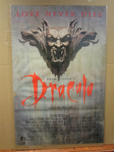 Vintage Poster Bram Tokers Dracula Love Never Dies Movie 1992 2460 Ebay