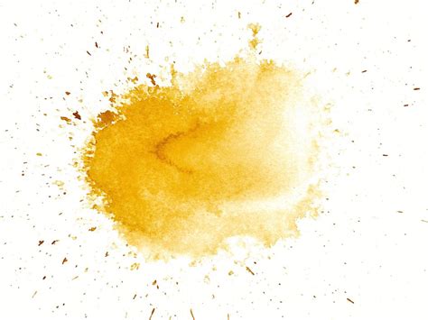 8 Yellow Watercolor Splatter Background 