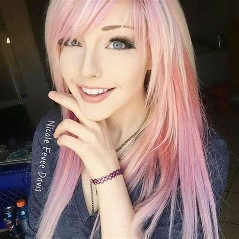 Nicole Eevee Davis Nicoleeeveedavis • Instagram Photos And Videos Mermaid Hair Pink Hair