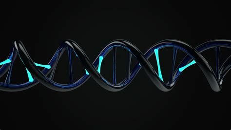 Rotating Dna With Glow Element Medic Background Science Abstract