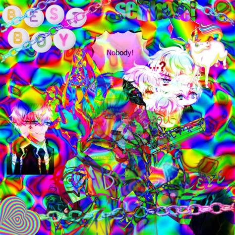 I Made A Rainbowcore Saeran Thingy Idk Whats Going On But I Am Kinda