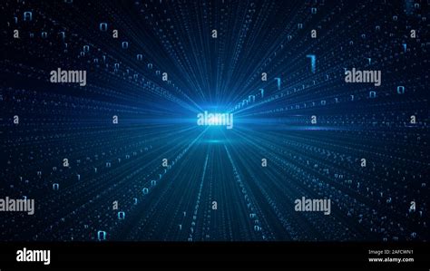 Data Stream Binary Information Abstract Background Stock Photo Alamy