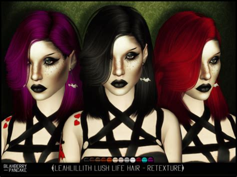 My Sims 4 Blog Hair Retextures And Makeup By Blahberrypancake
