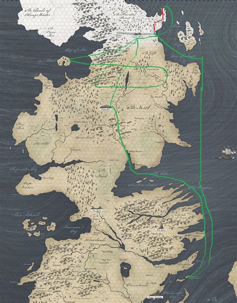 Game Of Thrones Season 7 White Crawlers Map Shows How Far Jon Snow