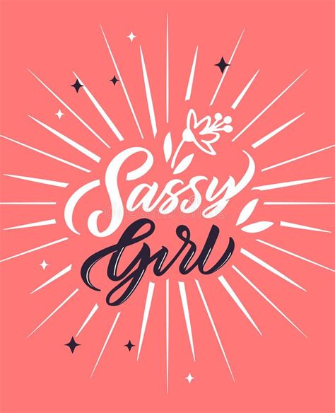 Sassy Girl Phrase Girl Power Calligraphy Feminist Quotes Stickers