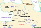 Map of West Asia (1200 BCE)