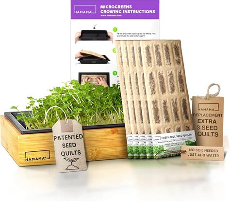 Hamama Bundle Microgreens Growing Kit And Powerhouse