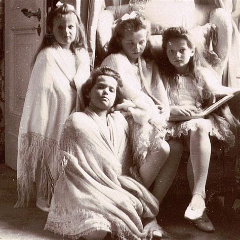 Rare Photo Of Anastasia Maria Olga And Tatiana C 1907 Photo Source Naaotma