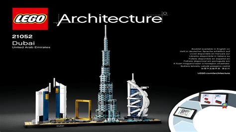 Lego Instructions Lego Architecture 21052 Dubai Youtube