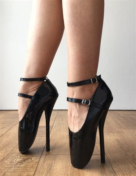 Ballet Heels Cm Fetish Ballet Stiletto Heel Mary Janes Ankle Straps