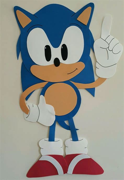 Resultado De Imagem Para Molde De Sonic Em Papercraft Classic Sonic