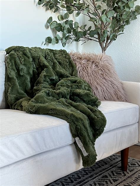 Moss Green Adult Blanket Adult T Adult Blanket Etsy