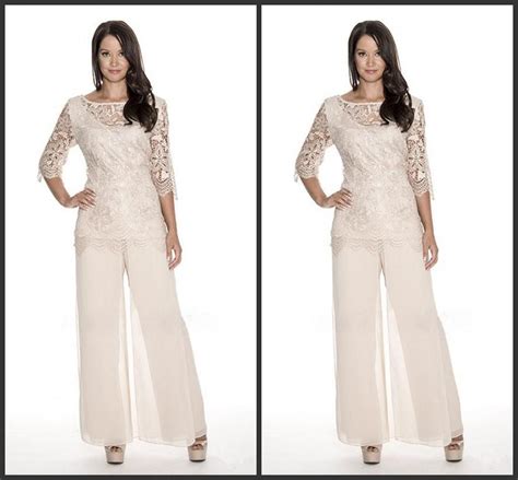 Being a mother of a bride is an amazing feeling and great responsibility. High Quality Lace Mother Of The Bride Pant Suits Sheer ...