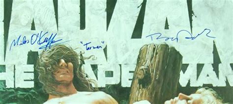 Miles O Keeffe Autograph On Tarzan The Ape Man Poster With Bo Derek Bo Derek Tarzan Man Crush