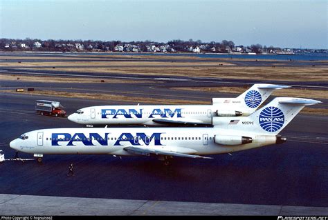 N557pe Pan American World Airways Pan Am Boeing 727 227adv Photo By