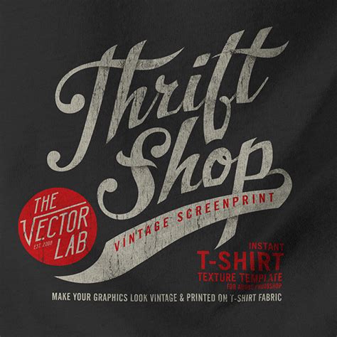 Thrift Shop Vintage T Shirt Texture Template On Behance