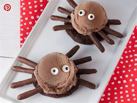 Ice Cream Spiders Halloween Deserts Edible Art Food Art