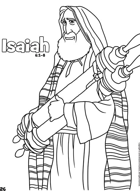 Isaiah The Prophet Coloring Page